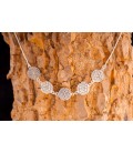 Silver flower of life necklace