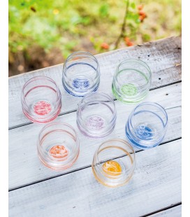 Set de 7 verres représentant les 7 chakras