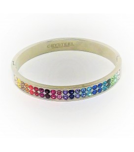 Bracelet cristaux Swarovski 7 chakras