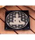 Flower of Life and Buddha incense holder