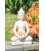 Statue Buddha in ivory ceramic