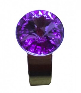 Green Swarovski crystal ring