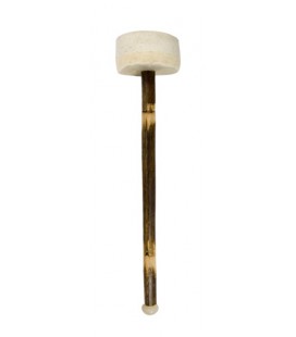 Wood and felt mallet for Tibetan bowl