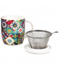 Oriental tea infuser mug