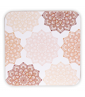 Sous-Verres Mandalas Rose - Lot de 6