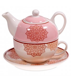 Pink Mandala Mug and Teapot