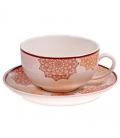 Tasse et Théière Mandala Rose