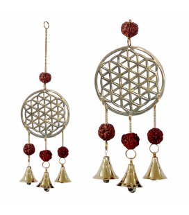 Flower of Life Chime with Rudraksha