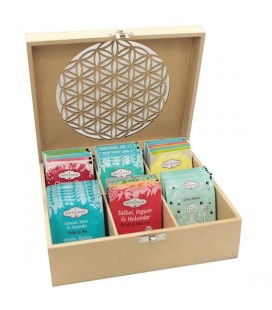 Fleur de Vie tea box with 36 organic herbal teas