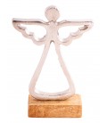 Aluminium and wood angel