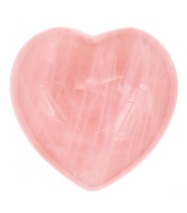 Coeur en Quartz Rose