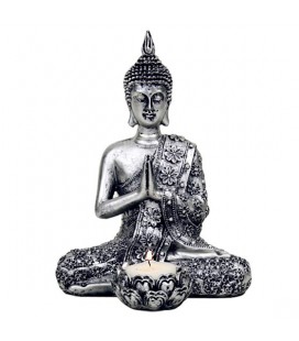 Buddha statue with candle holder