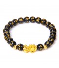 Hiyong Black and Gold Feng Shui Bracelet