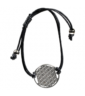 Black Flower of Life Bracelet