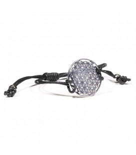 Bracelet Fleur de Vie noir