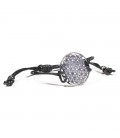 Black Flower of Life Bracelet