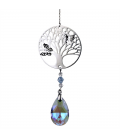 Tree of Life and Feng Shui crystal pendant