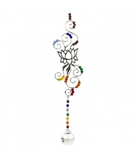 Suspension Feng Shui fleur de Lotus et 7 chakras