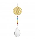 Suspension Feng Shui fleur de Vie et 7 chakras