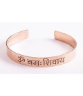Bracelet en Cuivre avec le symbole Om Namah Shivaya