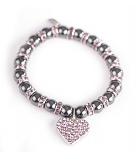 Bracelet magnétique coeur