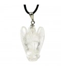 Rock Crystal Angel Pendant