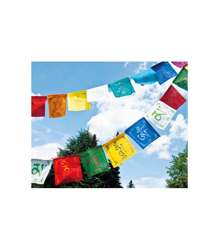 Drapeau tibétain de prière à suspendre - La Boutique du Feng Shui
