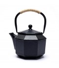 Hexagonal teapot in cast iron Japanese style