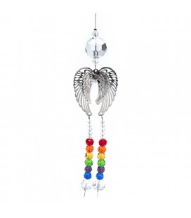 Suspension cristaux et ailes Anges