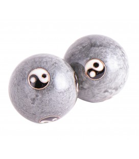 Grey Yin Yang health balls