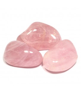 Lot de 3 pierres Quartz Rose