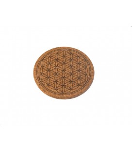 Flower of life cork coaster