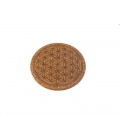 Flower of life cork coaster - Ø 9cm