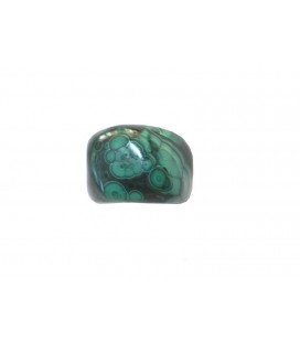 Rolled malachite stone