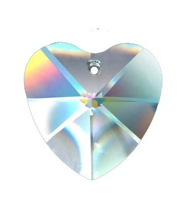 Cœur en cristal multifacettes de 40mm